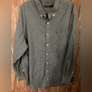 Nautica button down shirt 3xl navy and light blue
